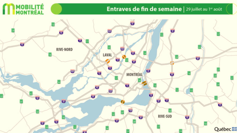 Le ministère des Transports demande au usagers et usagères de la route de prévoir leur déplacements.