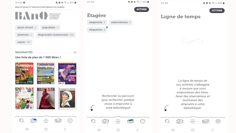 application libby inventaire biblioth&egrave;que livres num&eacute;riques audio magazines