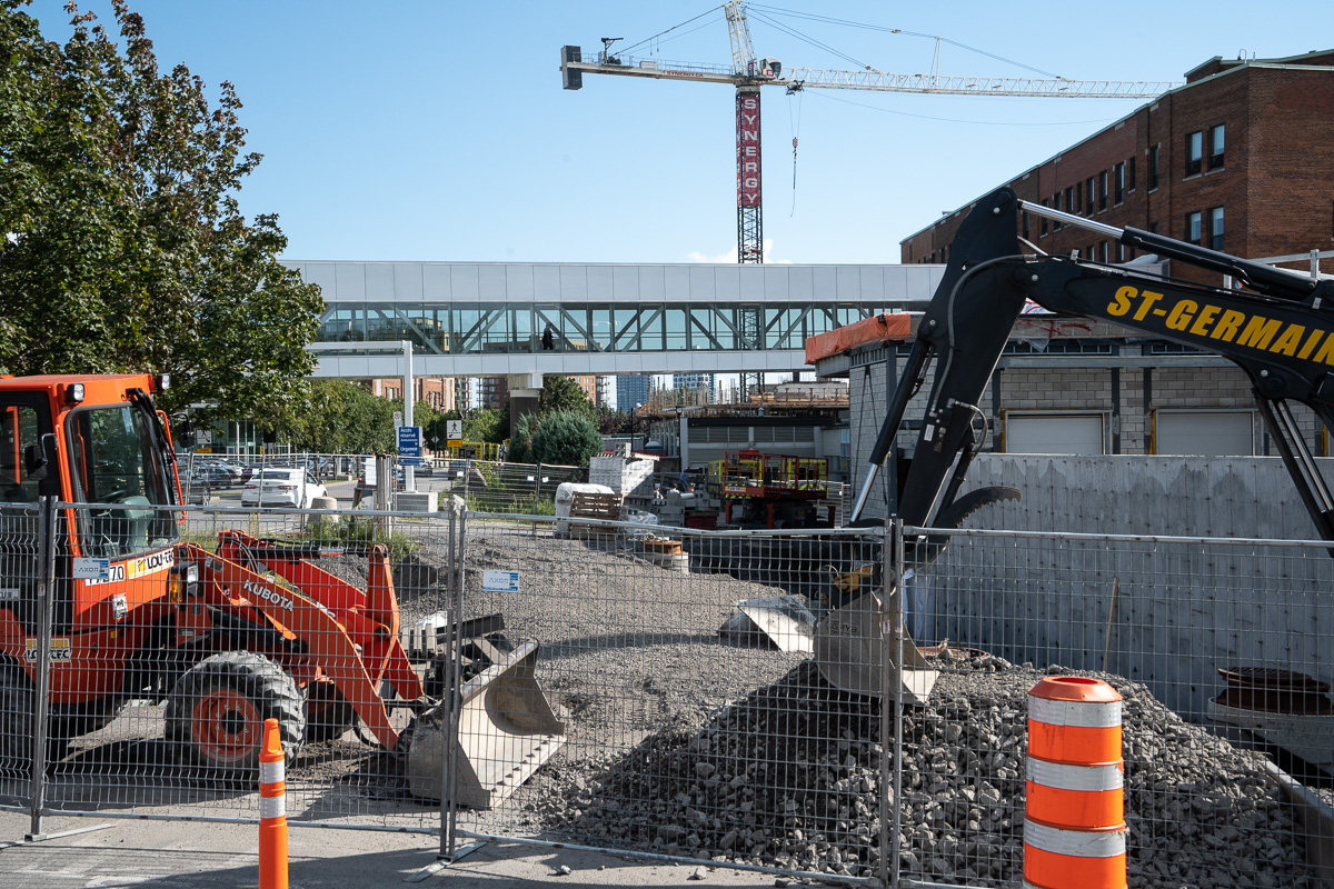 Le chantier de l'hôpital de Verdun.