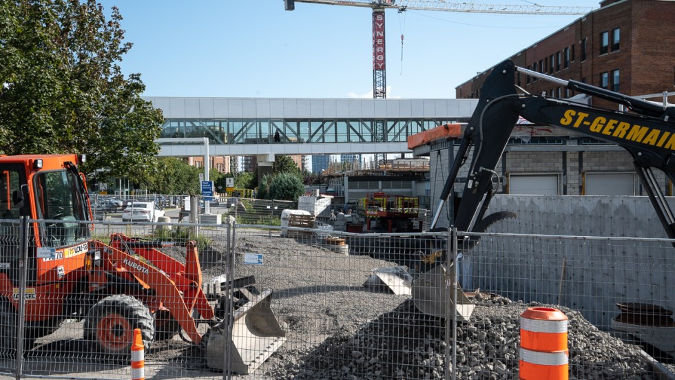 Le chantier de l'hôpital de Verdun.