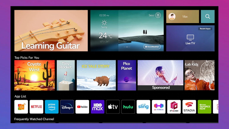 T&eacute;l&eacute;viseur LG C2 OLED interface OS