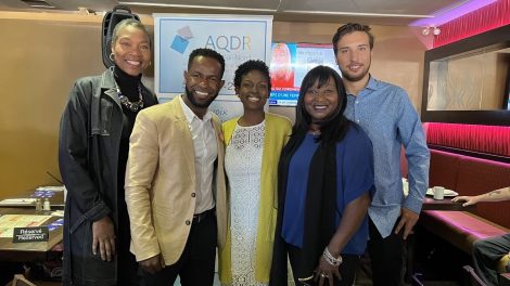 Les candidats dans Bourassa-Sauv&eacute;, Carmel-Antoine Bessard (PCQ), Ricardo Gustave (QS), Madwa-Nika Cadet (PLQ), Absa Diallo (CAQ) et Zacharie Robitaille (PLQ).