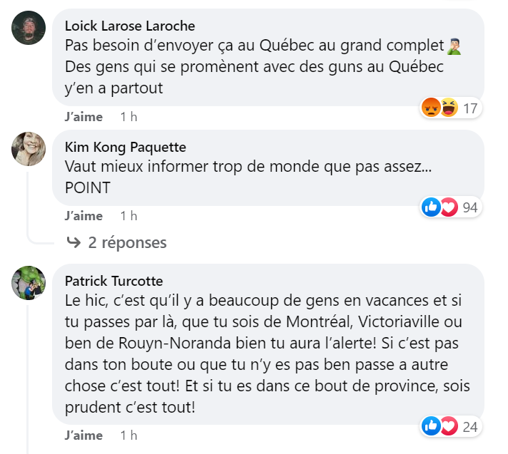 L'alerte pour SaintElzéardeBonaventure est une erreur... mais une