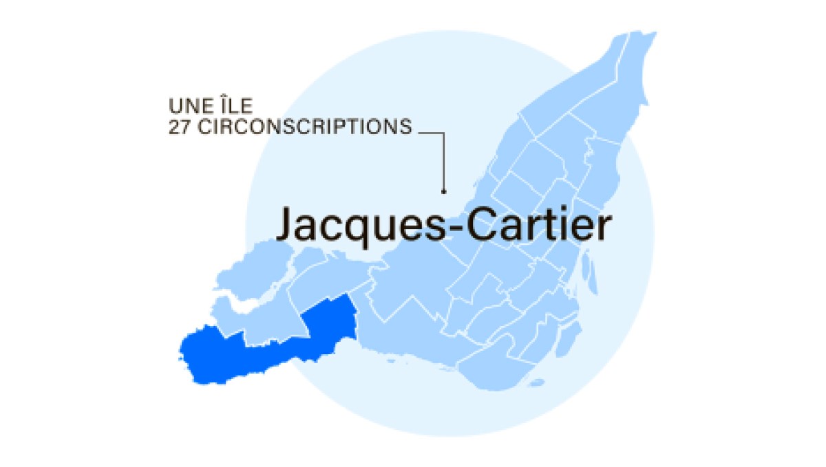 Carte de la circonscription Jacques-Cartier