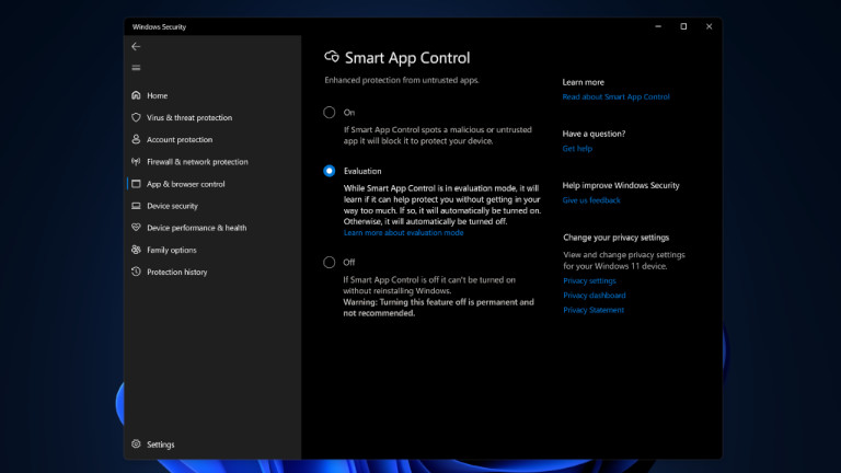 Windows 11 Smart App Control