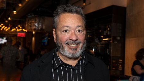 Normand Brathwaite lors du lancement de la programmation 2022-2023 de Télé-Québec, le 25 août dernier