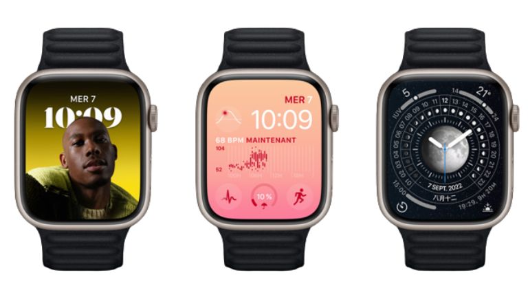 aper&ccedil;u design apple watch serie 8 2022