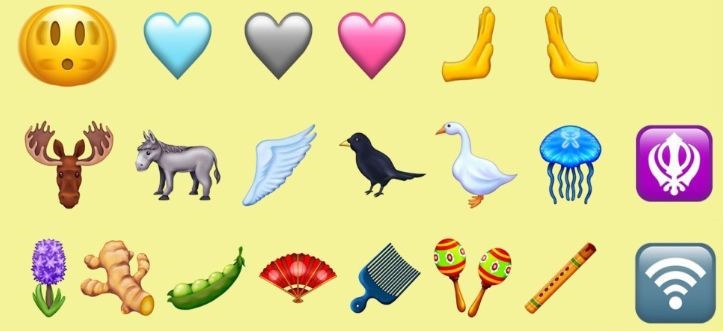 aper&ccedil;u nouveaux emojis 2023