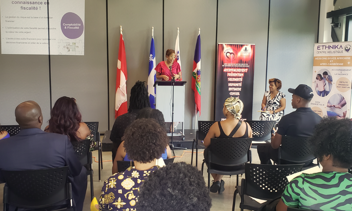 La soirée d'échange haïtienne.