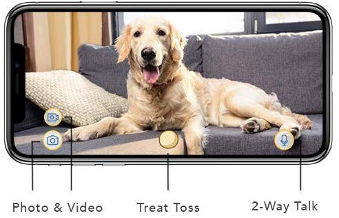 Furbo chien cam&eacute;ra t&eacute;l&eacute;phone intelligent