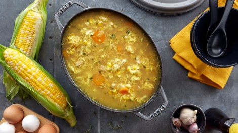 Recette Consomm&eacute; oriental avec ma&iuml;s et poulet par Minh Phat Tu