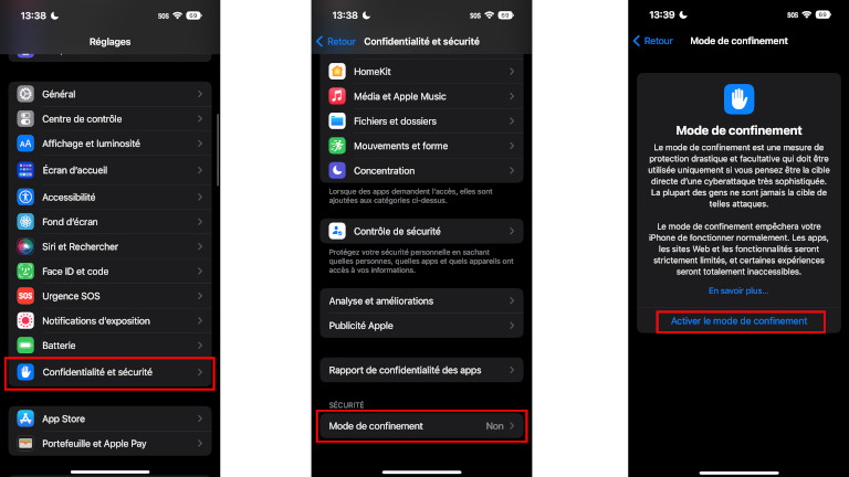 Voici comment faire pour activer le mode de confinement sur son iPhone. Activer mode confinement iOS 6 iPhone