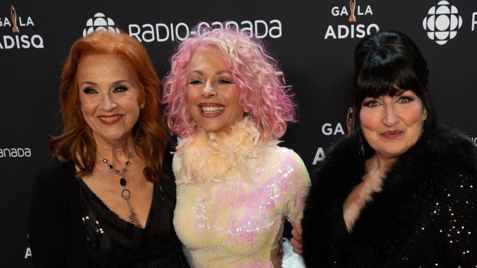 Marie-Denise Pelletier, Joe Bocan et Marie Carmen à l'ADISQ.