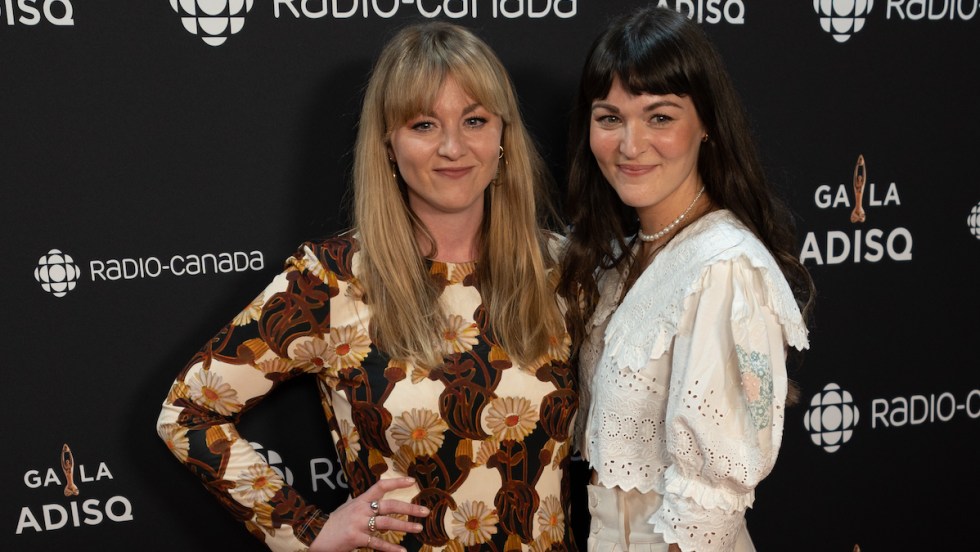 Les Soeurs Boulay au gala de l'ADISQ 2022.