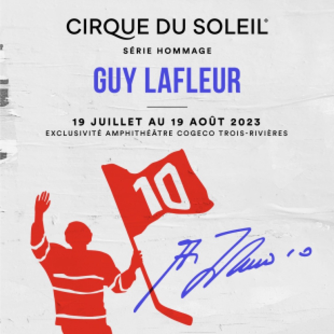 « Série hommage – Guy Lafleur » du Cirque du Soleil. Image fournie par le Cirque du Soleil