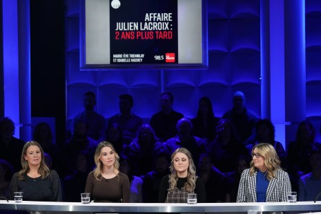 Isabelle Hachey, Marie-&Egrave;ve Tremblay, Genevi&egrave;ve Morin &agrave; &laquo;Tout le monde en parle&raquo;.