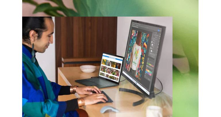 Via le port USB-C de type Thunderbolt 4, on peut brancher un moniteur 4K à notre Surface Laptop 5. Microsoft Surface Laptop 5 moniteur