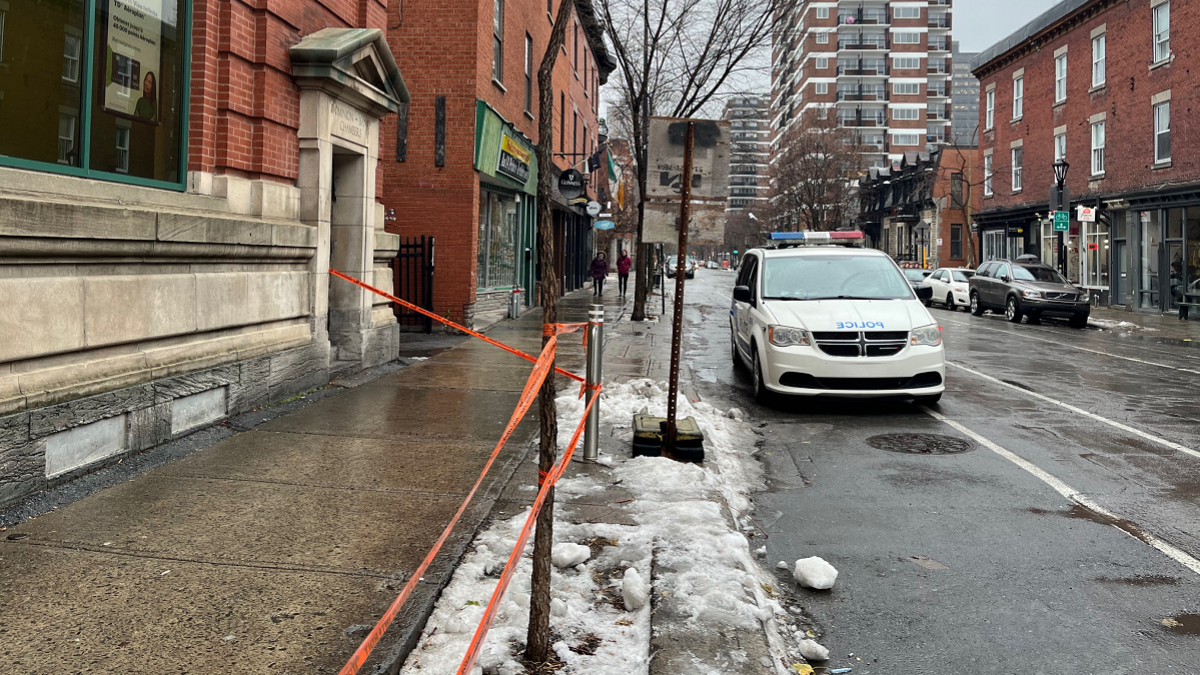 Le périmètre de sécurité.