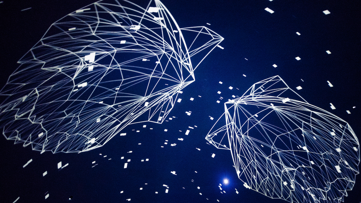 Le film d’animation immersif présenté à la SAT « Écosystème », inspiré des sons des fonds marins, conjugue arts numériques et sciences.