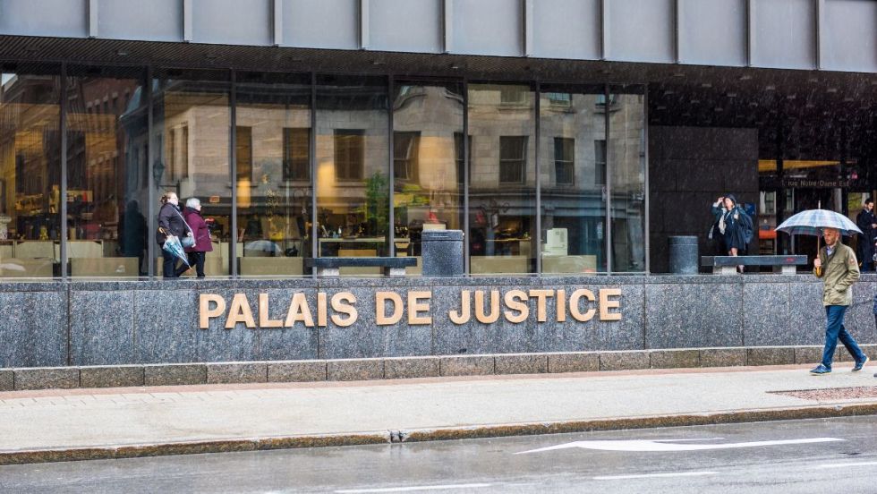 Le Palais de justice de Montréal.