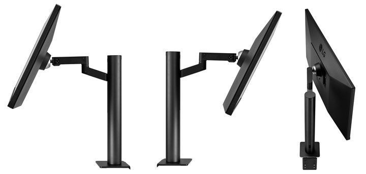 moniteur ajustable ultra large LG pivotable ergonomie