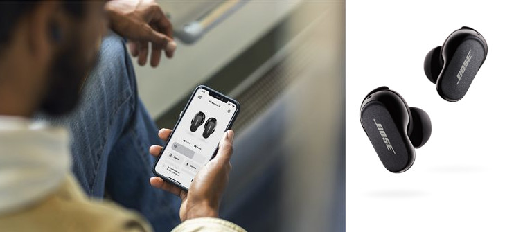 Bose QuietComfort Earbuds II application mobile
