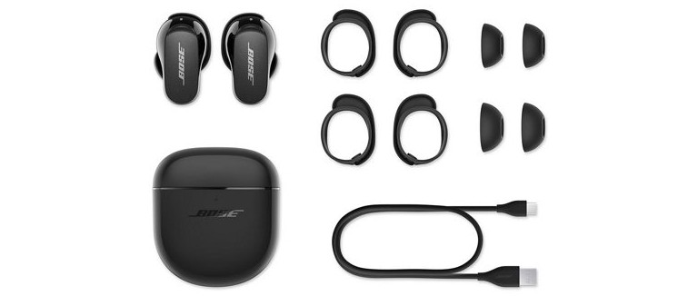 Bose QuietComfort Earbuds II contenu de la bo&icirc;te