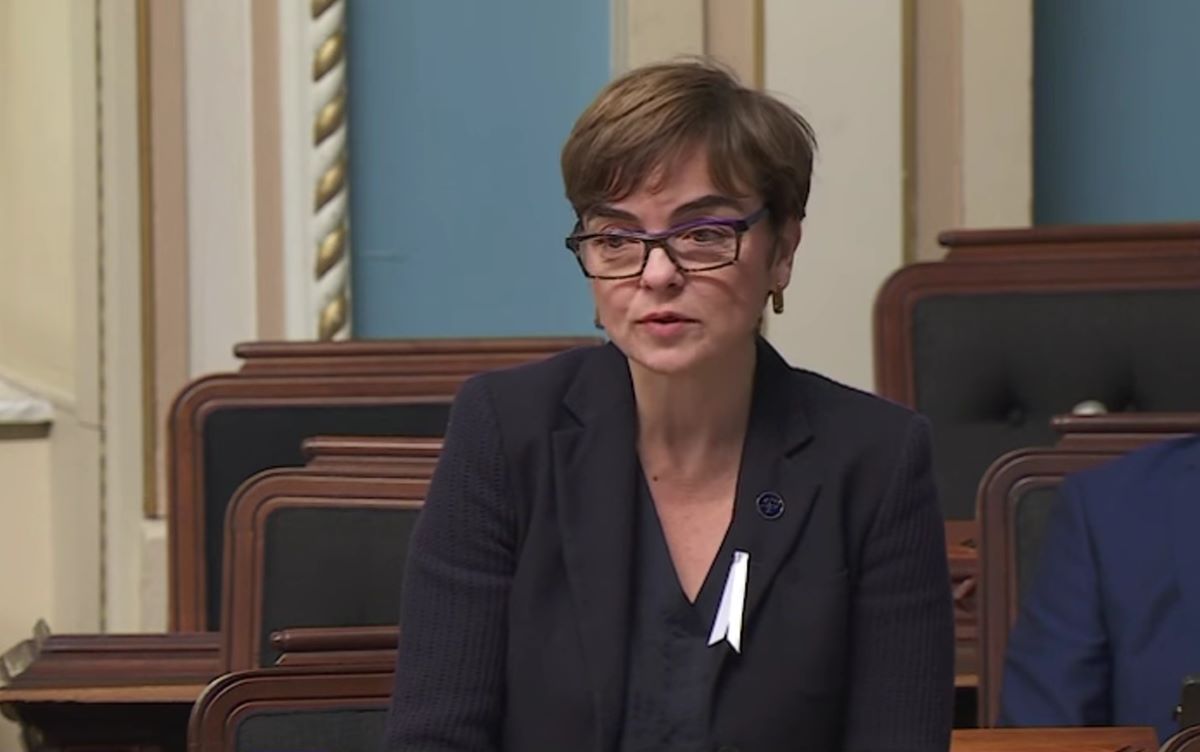Christine Fréchette à l’Assemblée nationale.