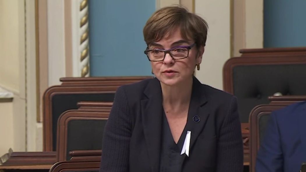 Christine Fréchette à l’Assemblée nationale.