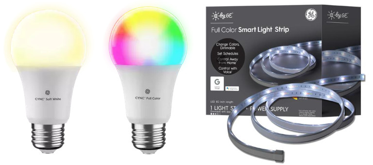 GE Cync ampoules intelligentes bande lumineuse