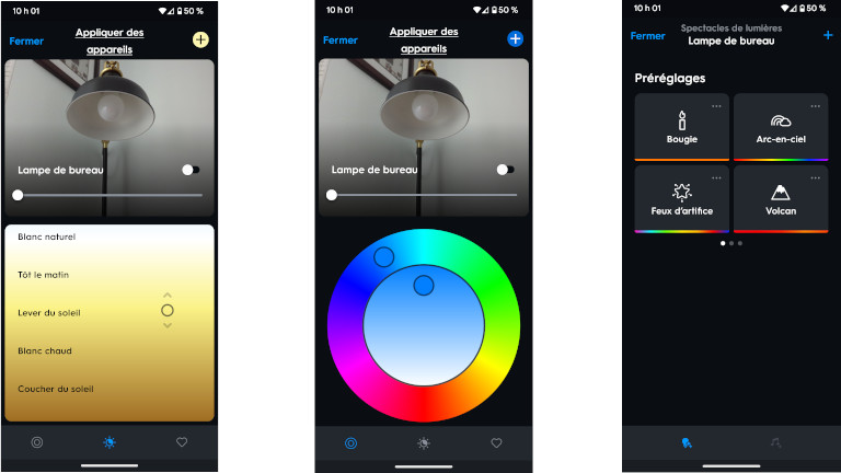 Ampoule intelligente Cync couleur application