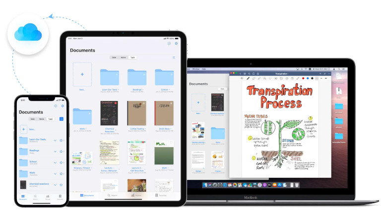 Application Goodnotes nuage iPad, iPhone, Mac