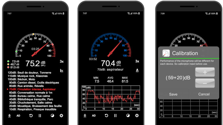 Application Sonom&egrave;tre