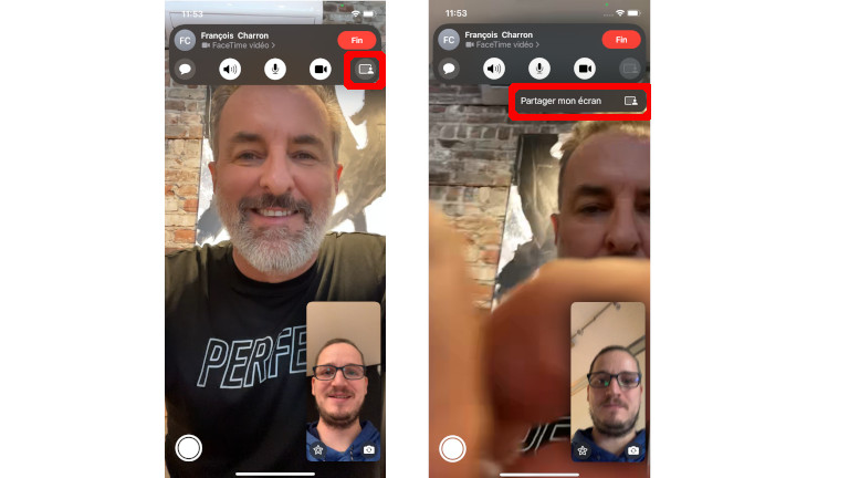 Comment utiliser fonction SharePlay appel Facetime iPhone iPad