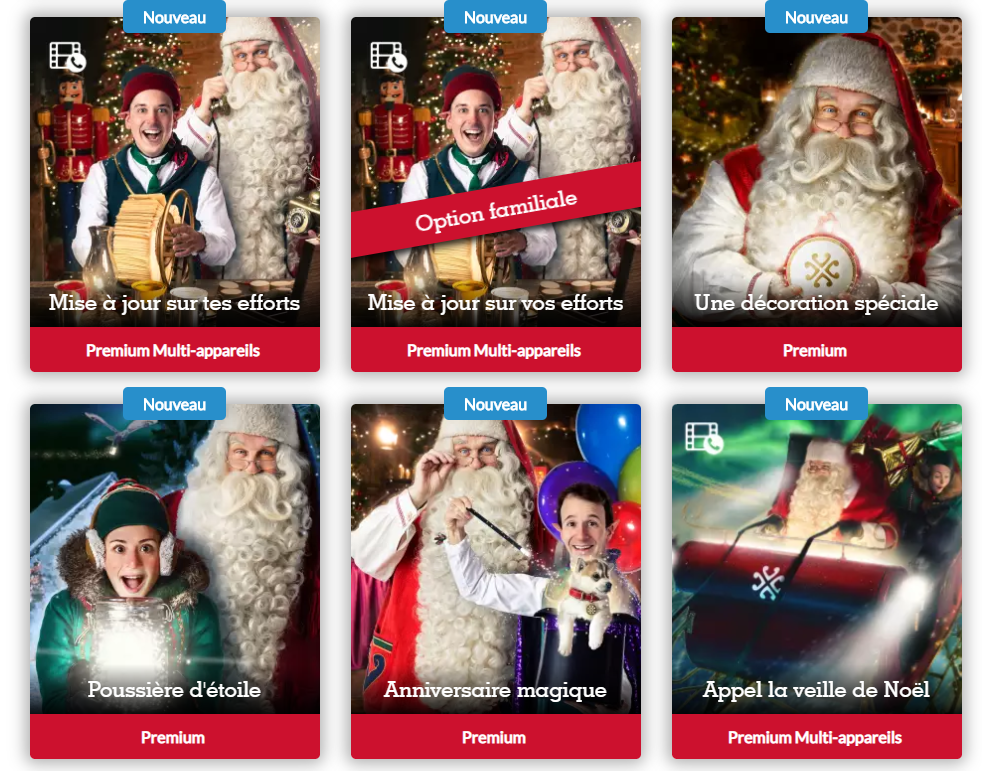 p&egrave;re no&euml;l portable vid&eacute;os personnalis&eacute;s premium payants