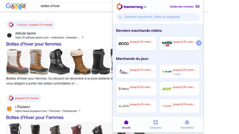 Retrouvez tous les offres au m&ecirc;me endroit sur l&rsquo;extension Club Boomerang.