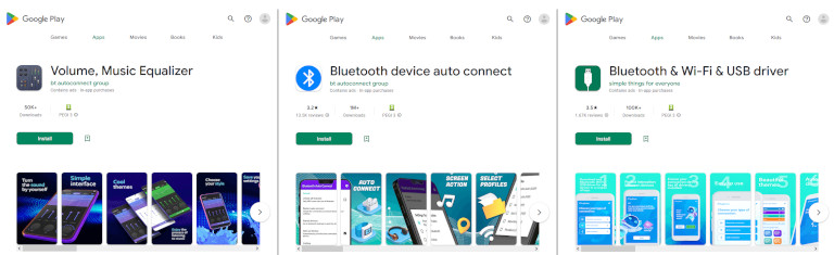 3 applications infect&eacute;es