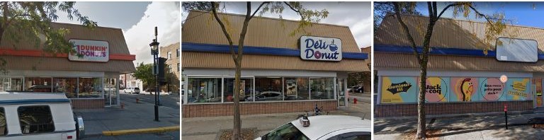 Grâce à la fonction de retour en arrière, on peut voir à quel point ce coin de Montréal a changé avec les années. fonction retour en arrière Google Maps Street View