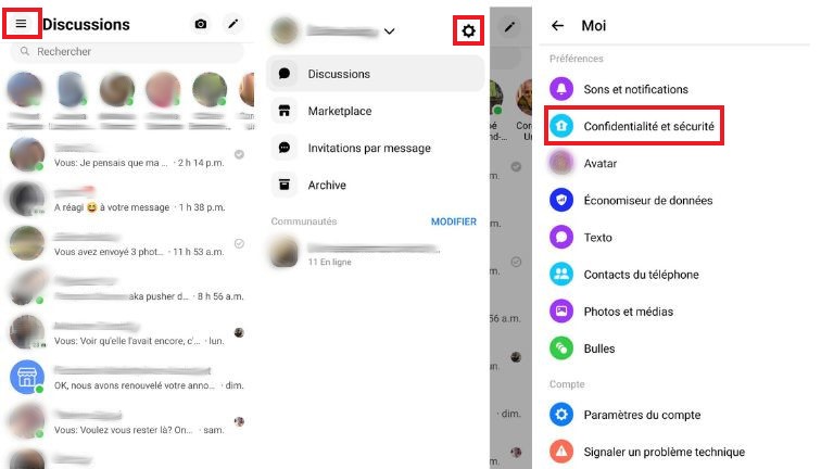 La marche à suivre pour réafficher un contact masqué de son application Messenger. comment réintégrer un contact masqué dans l'app messenger