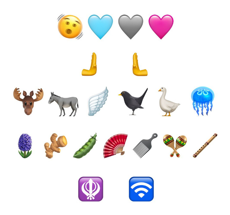 31 nouveau emojis iOS 16.4