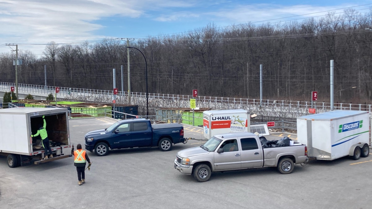 L'écocentre de Saint-Laurent.