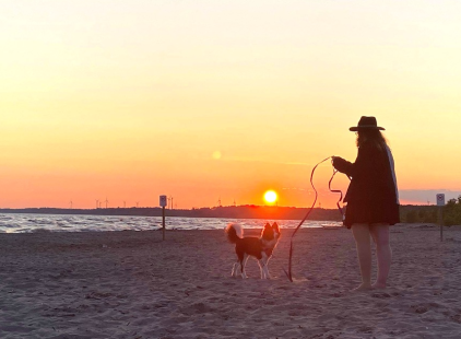 Sofia et son chien. Photo: Gracieuseté.