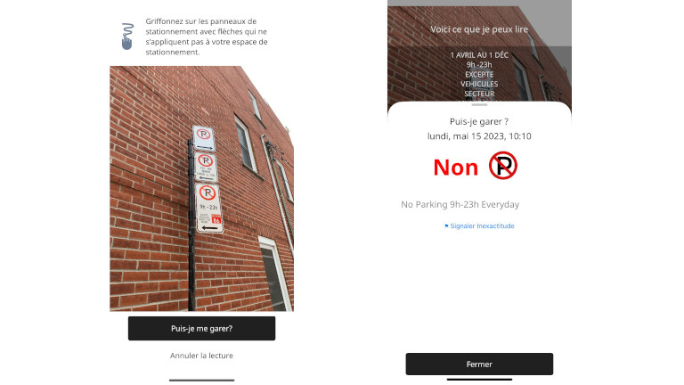 De nouvelles fonctionnalit&eacute;s sont d&eacute;j&agrave; en d&eacute;veloppement. Comme l'option de recevoir une notification lorsqu'on doit d&eacute;placer notre v&eacute;hicule lorsque des restrictions entrent en ligne de compte.&nbsp;&nbsp;