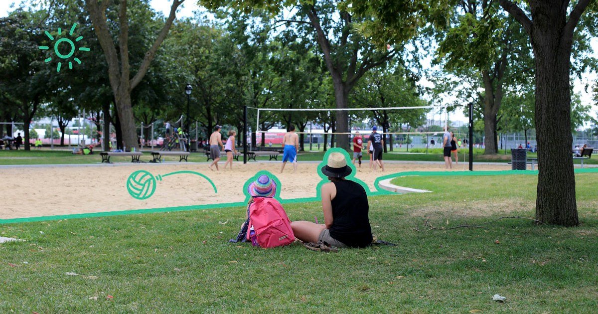 Le parc Jarry, pour faire du sport... et le regarder!