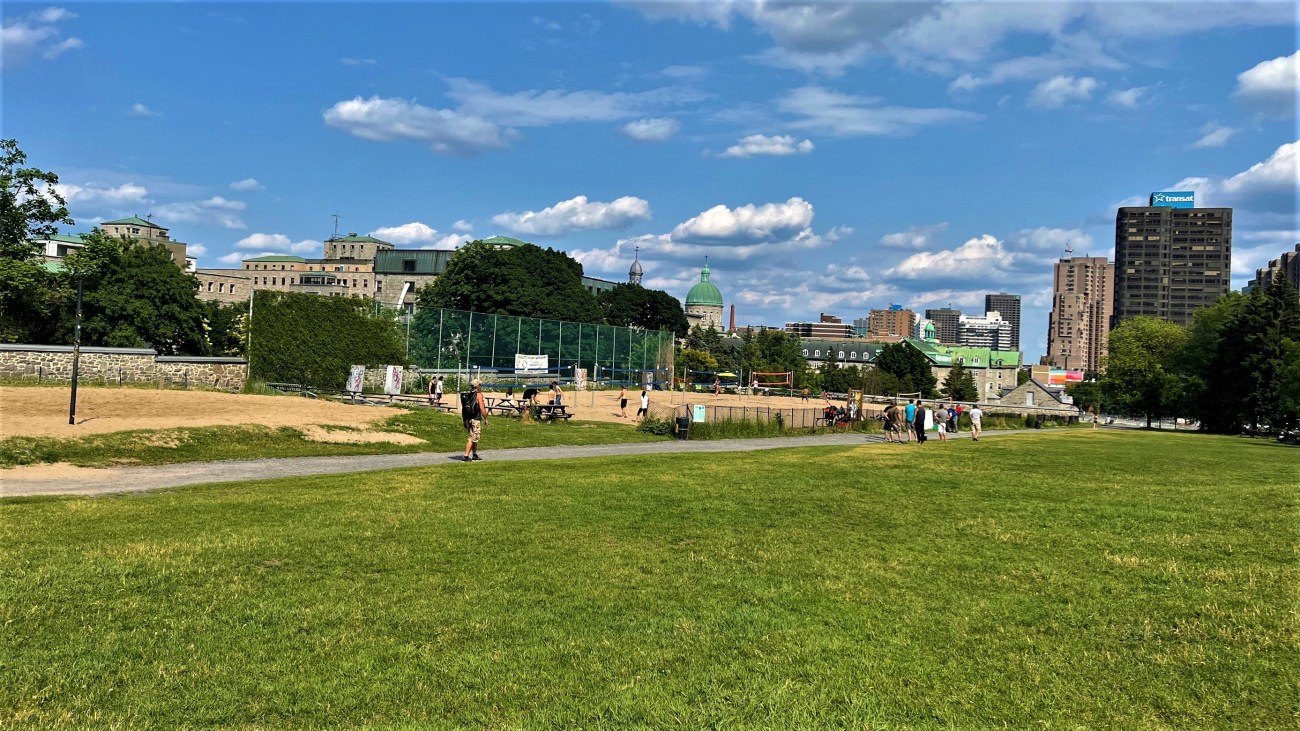 Une partie des terrains de volleyball du parc Jeanne-Mance deviendra un parc à chiens d'ici 5 à 10 ans. 