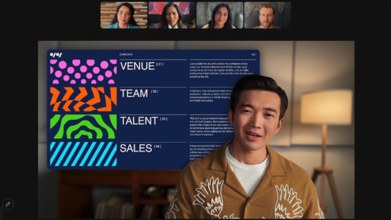 macOS Sonoma vid&eacute;oconf&eacute;rence