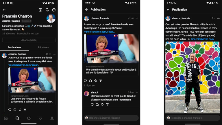 Meta Threads Fran&ccedil;ois Charron