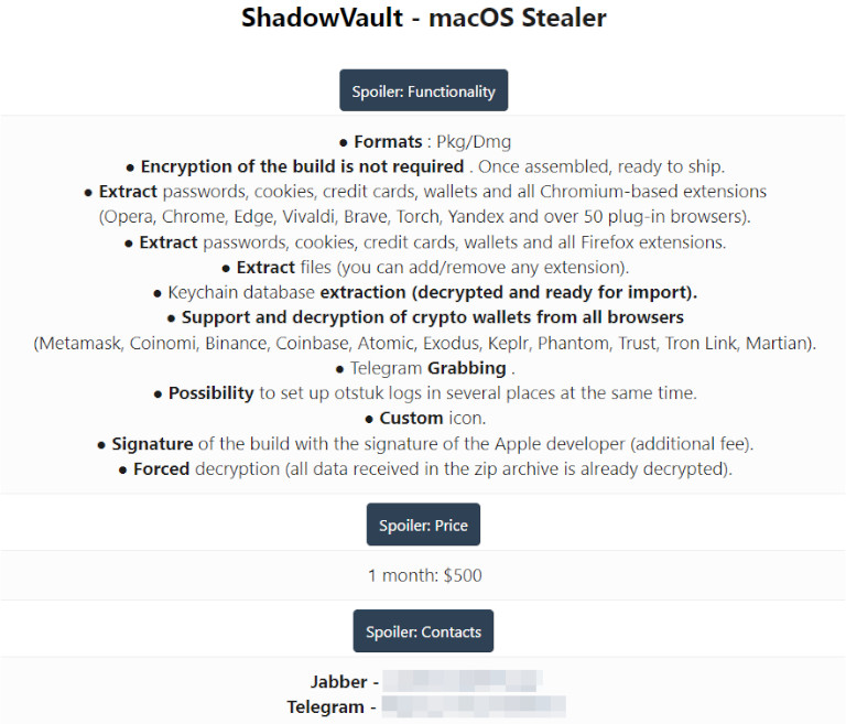 Annonce dar web ShadowFault