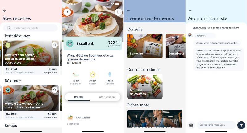 fonctionnalit&eacute;s premium application foodvisor