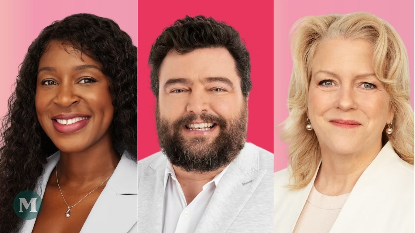 Photos de candidature d'Affine Lwalalika, Carl Lévesque et Lyette Bouchard, élus par acclamation à Longueuil.